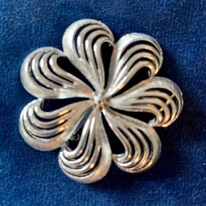 Silver Flower Pin